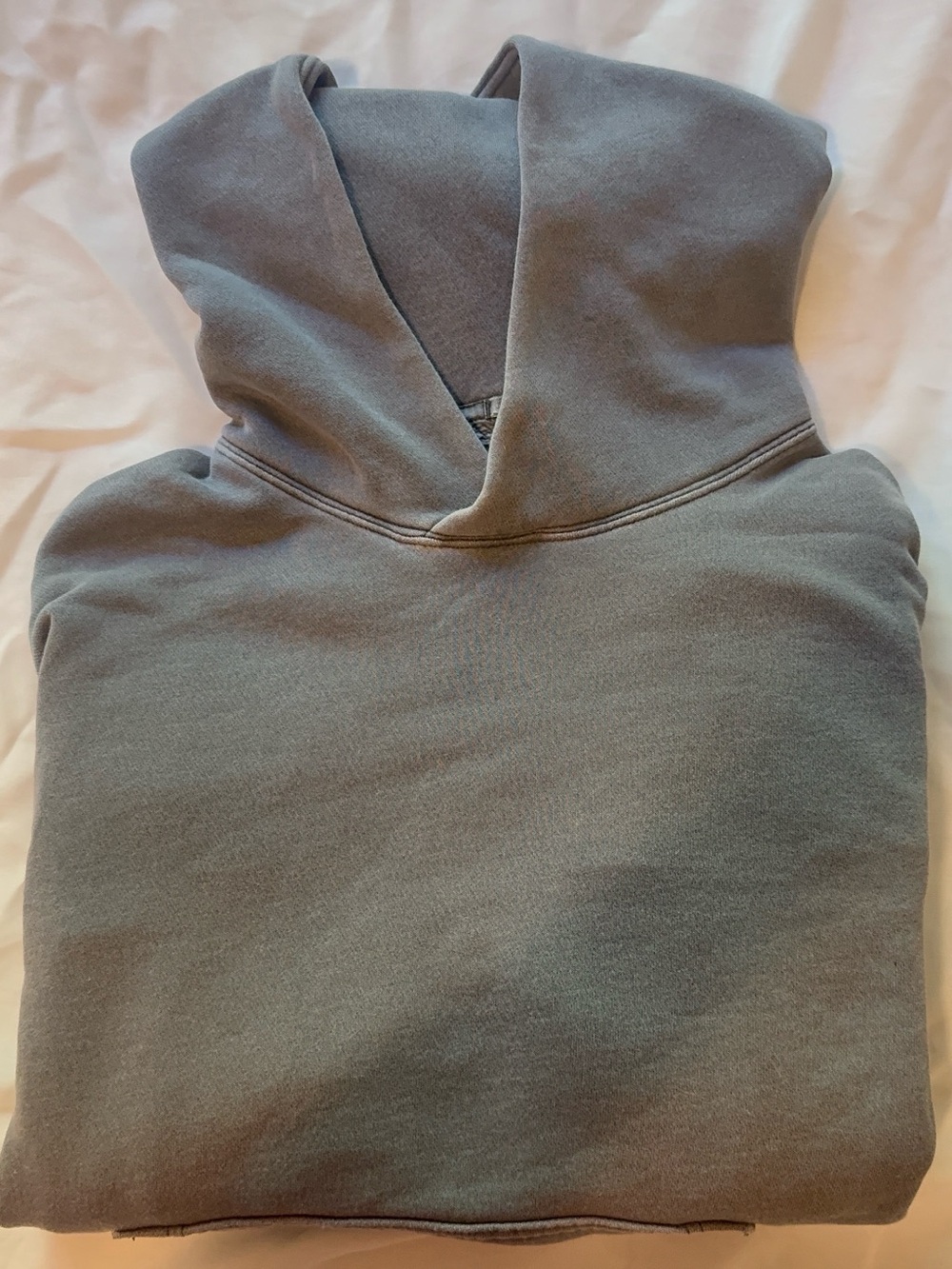 Abercrombie & Fitch Men's Crewneck Hoodie in Heather Gray